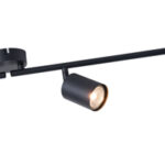 ΣΠΟΤ ΜΕΤΑΛΛΙΚΟ 4ΦΩΤΟ 4XGU10  790X80X165mm ΜΑΥΡΟ ARTE ILLUMINA OLYMP EUROLAMP – 145-25223