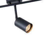 ΣΠΟΤ ΜΕΤΑΛΛΙΚΟ 5ΦΩΤΟ 5XGU10  800X90X230mm ΜΑΥΡΟ ARTE ILLUMINA OLYMP EUROLAMP – 145-25225