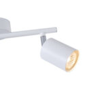 ΣΠΟΤ ΜΕΤΑΛΛΙΚΟ ΔΙΦΩΤΟ 2XGU10 300X80X155mm ΛΕΥΚΟ ARTE ILLUMINA OLYMP EUROLAMP – 145-25227