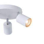 ΣΠΟΤ ΜΕΤΑΛΛΙΚΟ 3ΦΩΤΟ 3XGU10  Φ180X135mm ΛΕΥΚΟ ARTE ILLUMINA OLYMP EUROLAMP – 145-25228