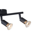 ΣΠΟΤ ΚΙΝΗΤΟ 3ΦΩΤΟ ΜΕΤΑΛΛΙΚΟ ΜΑΥΡΟ 3XGU10 300X80X125mm ARTE ILLUMINA VORRAS EUROLAMP – 145-25237