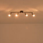 ΣΠΟΤ ΚΙΝΗΤΟ 4ΦΩΤΟ  ΜΕΤΑΛΛΙΚΟ 4XGU10 600X80X130mm ΜΑΥΡΟ ARTE ILLUMINA VORRAS EUROLAMP – 145-25238