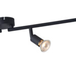 ΣΠΟΤ ΚΙΝΗΤΟ 4ΦΩΤΟ  ΜΕΤΑΛΛΙΚΟ 4XGU10 600X80X130mm ΜΑΥΡΟ ARTE ILLUMINA VORRAS EUROLAMP – 145-25238