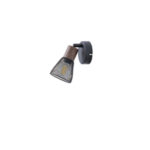 ΣΠΟΤ ΜΑΥΡΟ ΜΕ ΞΥΛΟ ΚΑΙ ΔΙΧΤΥ 1XE14 D80XH125mm ARTE ILLUMINA MESHY EUROLAMP – 145-25255