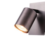 ΣΠΟΤ ΑΛΟΥΜΙΝΙΟΥ 1XGU10  120X80X120mm ΓΚΡΙ ARTE ILLUMINA LUXY EUROLAMP – 145-25265