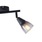 ΣΠΟΤ ΜΕΤΑΛΛΙΚΟ ΜΕ SMOKY ΓΥΑΛΙ 2ΦΩΤΟ 2XE14  220X80X165mm ARTE ILLUMINA CLASSY EUROLAMP – 145-25271