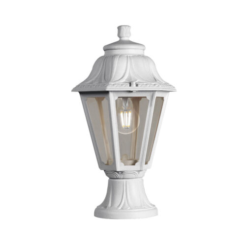 FUMAGALLI ΚΟΛΩΝΑΚΙ ΔΑΠΕΔΟΥ MIKROLOT ANNA ΛΕΥΚΟ ΕΞΑΓΩΝΟ 220X385mm Ε27 EUROLAMP – 145-26003