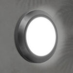 ΦΩΤΙΣΤΙΚΟ ΤΟΙΧΟΥ ΟΒΑΛ LED 4W 150X150X27 3CCT IP65 ΜΑΥΡΟ ARTE ILLUMINA EUROLAMP – 145-52105