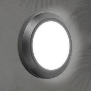 ΦΩΤΙΣΤΙΚΟ ΤΟΙΧΟΥ ΟΒΑΛ LED 4W 150X150X27 3CCT IP65 ΜΑΥΡΟ ARTE ILLUMINA EUROLAMP – 145-52105