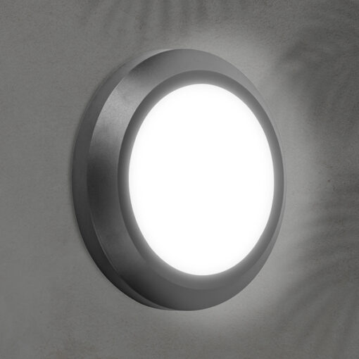 ΦΩΤΙΣΤΙΚΟ ΤΟΙΧΟΥ ΟΒΑΛ LED 4W 150X150X27 3CCT IP65 ΜΑΥΡΟ ARTE ILLUMINA EUROLAMP – 145-52105