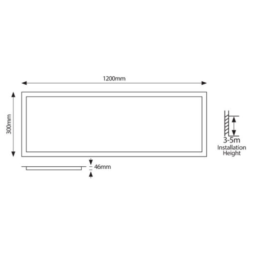 ΦΩΤΙΣΤΙΚΟ BACKLIGΗΤ UGR19 120X30  27-34-40-45W 3000Κ 220-240V ΛΕΥΚΟ EUROLAMP – 145-56235
