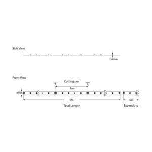 ΤΑΙΝΙΑ LED 5M 10W 12V ΚΟΚΚΙΝΟ IP20 PRO EUROLAMP – 145-70133