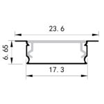 ΠΡΟΦΙΛ ΧΩΝΕΥΤΟ 2000*17,3*6,65 90° VALUE EUROLAMP – 145-70955