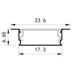 ΠΡΟΦΙΛ ΧΩΝΕΥΤΟ 2000*17,3*6,65 90° VALUE EUROLAMP – 145-70955
