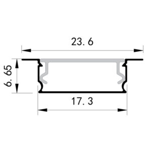 ΠΡΟΦΙΛ ΧΩΝΕΥΤΟ 2000*17,3*6,65 90° VALUE EUROLAMP – 145-70955