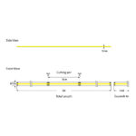 ΤΑΙΝΙΑ LED COB 5M 12W 24V ΜΠΛΕ 480L/M IP44 PRO EUROLAMP – 145-72025