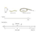 NEON LIGHT LED 5M 8W 24V 4000K IP44 PRO EUROLAMP – 145-73001