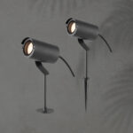 ΣΠOT ΚΗΠΟΥ ΜΕΤΑΛΛΙΚΟ ΓΡΑΦΙΤΗΣ GU10 IP65 240X140X75mm ARTE ILLUMINA EUROLAMP – 145-82038