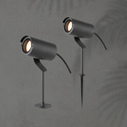 ΣΠOT ΚΗΠΟΥ ΜΕΤΑΛΛΙΚΟ ΓΡΑΦΙΤΗΣ GU10 IP65 240X140X75mm ARTE ILLUMINA EUROLAMP – 145-82038
