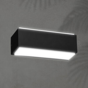 ΑΠΛΙΚΑ ΤΟΙΧΟΥ ΑΛΟΥΜΙΝΙΟΥ LED UPDOWN 10W ΜΑΥΡΗ ARTE ILLUMINA NIKITA EUROLAMP – 145-82091