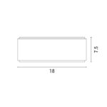 ΑΠΛΙΚΑ ΤΟΙΧΟΥ ΑΛΟΥΜΙΝΙΟΥ LED UPDOWN 10W ΜΑΥΡΗ ARTE ILLUMINA NIKITA EUROLAMP – 145-82091