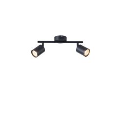 ΣΠΟΤ ΜΕΤΑΛΛΙΚΟ ΔΙΦΩΤΟ 2XGU10 300X80X155mm ΜΑΥΡΟ ARTE ILLUMINA OLYMP EUROLAMP – 145-25221