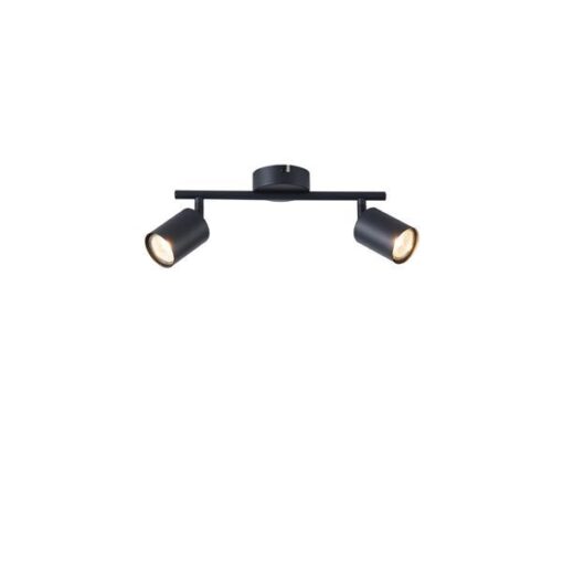 ΣΠΟΤ ΜΕΤΑΛΛΙΚΟ ΔΙΦΩΤΟ 2XGU10 300X80X155mm ΜΑΥΡΟ ARTE ILLUMINA OLYMP EUROLAMP – 145-25221