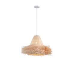 ΦΩΤΙΣΤΙΚΟ ΚΡΕΜΑΣΤΟ BAMBOO 1XE27 560Χ560X330mm ARTE ILLUMINA SISAL EUROLAMP – 144-33097