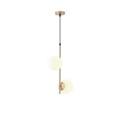 ΦΩΤΙΣΤΙΚΟ ΚΡΕΜΑΣΤΟ ΓΥΑΛΙ 2ΦΩΤΟ 2XΕ27 320X150X1550mm ΛΕΥΚΟ ARTE ILLUMINA ORBA EUROLAMP – 144-28514