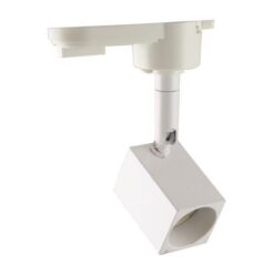 ΣΠΟΤ ΡΑΓΑΣ 2 ΓΡΑΜΜΩΝ GU10 30x30mm 4cm ΣΤΥΛΟΣ ΛΕΥΚΟ EUROLAMP – 145-59071