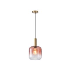 ΦΩΤΙΣΤΙΚΟ ΚΡΕΜΑΣΤΟ ΑΝΑΓΛΥΦΟ ΓΥΑΛΙ 1XΕ27 200X210mmX160cm ΜΕΛΙ ARTE ILLUMINA TOPAZ EUROLAMP – 144-24087