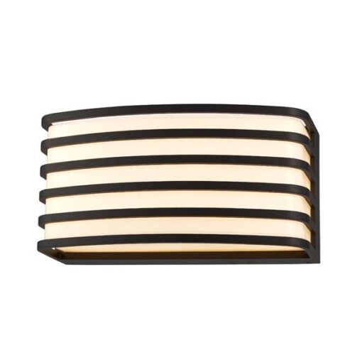 ΑΠΛΙΚΑ ΤΟΙΧΟΥ ΟΒΑΛ Ε27 200X100X90mm ΜΑΥΡΟ ARTE ILLUMINA EUROLAMP – 145-20240