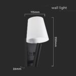 Φωτιστικό Τοίχου Κρεβατιού Ξενοδοχείου 2W LED CREE Chip Μαύρο Σώμα με Θύρες Φόρτισης USB 3000K  V-TAC – 240016