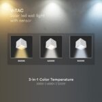 Ηλιακό Φωτιστικό Τοίχου 3W LED CCT Λευκό IP65 με Ανίχνευση Κίνησης V-TAC – 24063