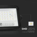 50W LED Ηλιακός Προβολέας CCT 2000K-8000K Μαύρος IP65 V-TAC – 24082