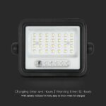 50W LED Ηλιακός Προβολέας CCT 2000K-8000K Μαύρος IP65 V-TAC – 24082