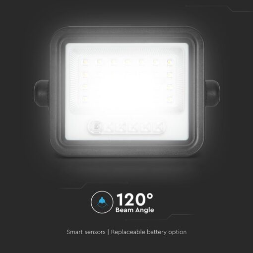 50W LED Ηλιακός Προβολέας CCT 2000K-8000K Μαύρος IP65 V-TAC – 24082