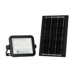 50W LED Ηλιακός Προβολέας CCT 2000K-8000K Μαύρος IP65 V-TAC – 24082