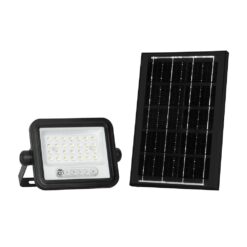 50W LED Ηλιακός Προβολέας CCT 2000K-8000K Μαύρος IP65 V-TAC – 24082
