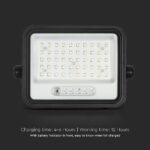 100W LED Ηλιακός Προβολέας CCT 2000K-8000K Μαύρος IP65 V-TAC – 24083