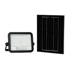 100W LED Ηλιακός Προβολέας CCT 2000K-8000K Μαύρος IP65 V-TAC – 24083