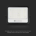 200W LED Ηλιακός Προβολέας CCT 2000K-8000K Μαύρος IP65 V-TAC – 24084