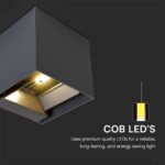 Ηλιακό Φωτιστικό Τοίχου 3W LED CCT Aνθρακί IP65 V-TAC – 24089