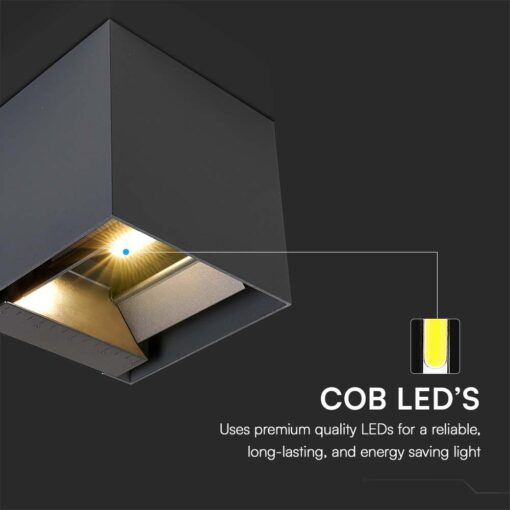 Ηλιακό Φωτιστικό Τοίχου 3W LED CCT Aνθρακί IP65 V-TAC – 24089