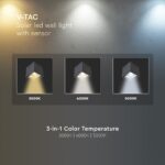 Ηλιακό Φωτιστικό Τοίχου 3W LED CCT Aνθρακί IP65 V-TAC – 24089