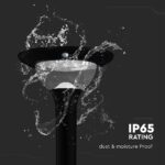 15W LED Ηλιακό Φωτιστικό Κορυφής για Κολωνάκι Φ60 Κήπου CCT Μαύρο IP65 με Ανιχνευτή Κίνησης V-TAC – 24098