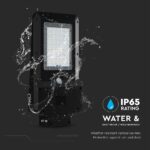 20W LED Ηλιακό Φωτιστικό Δρόμου 3000lm CCT Μαύρο IP65 με Ανιχνευτή Κίνησης & Αισθητήρας Φωτός V-TAC – 24099