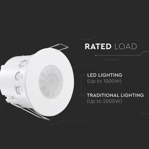 Ανιχνευτής Παρουσίας Χωνευτός Λευκός IP54 V-TAC – 24112