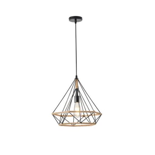 ΦΩΤΙΣΤΙΚΟ ΚΡΕΜΑΣΤΟ ΣΧΟΙΝΙ-ΜΕΤΑΛΛΟ ΜΟΝΟΦΩΤΟ Ε27 380X380X1450mm ΜΑΥΡΟ-ΧΑΚI ARTE ILLUMINA HELIOS EUROLAMP – 144-32021