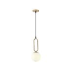 ΦΩΤΙΣΤΙΚΟ ΚΡΕΜΑΣΤΟ ΓΥΑΛΙ 1XE27  150X150X1430mm ΛΕΥΚΟ ARTE ILLUMINA ORBA EUROLAMP – 144-28516
